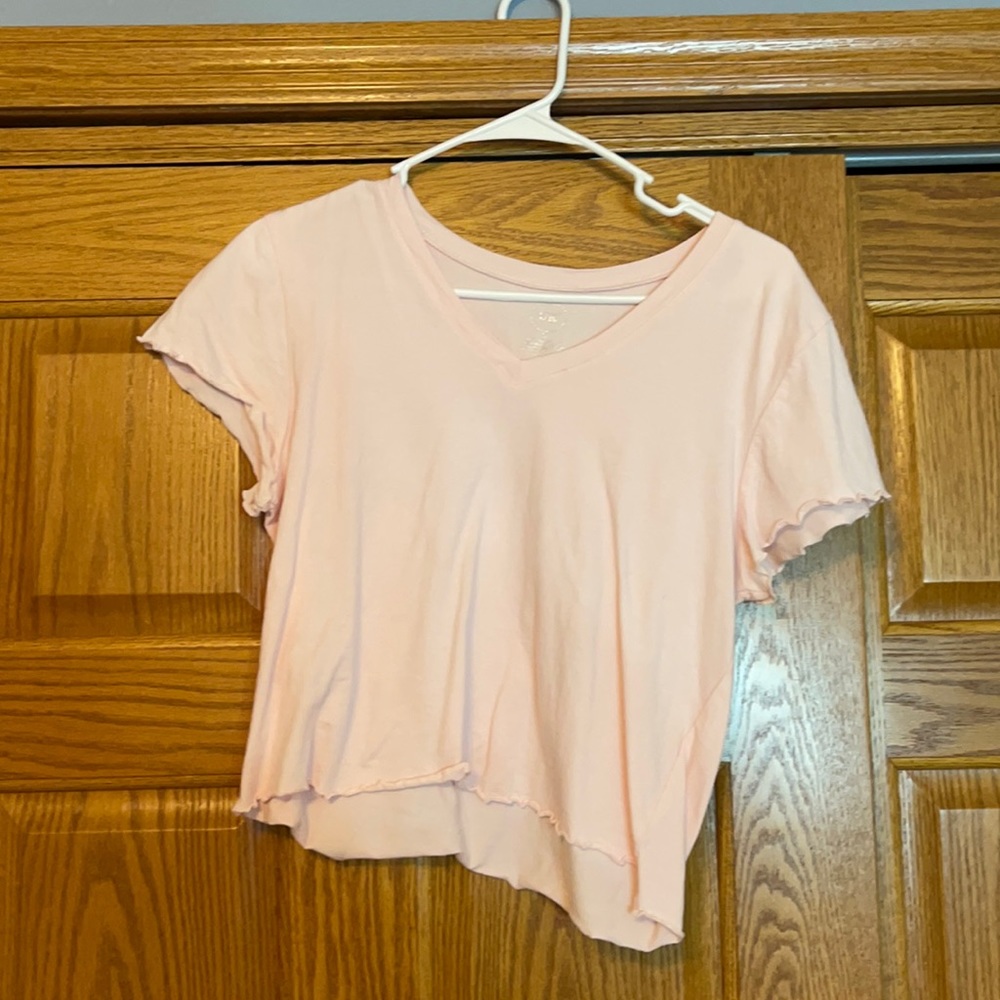 blush pink shirt